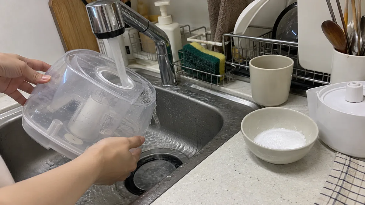 물통은 매일 헹구고 구연산으로 물때를 닦아야 세균이 덜 생겨요